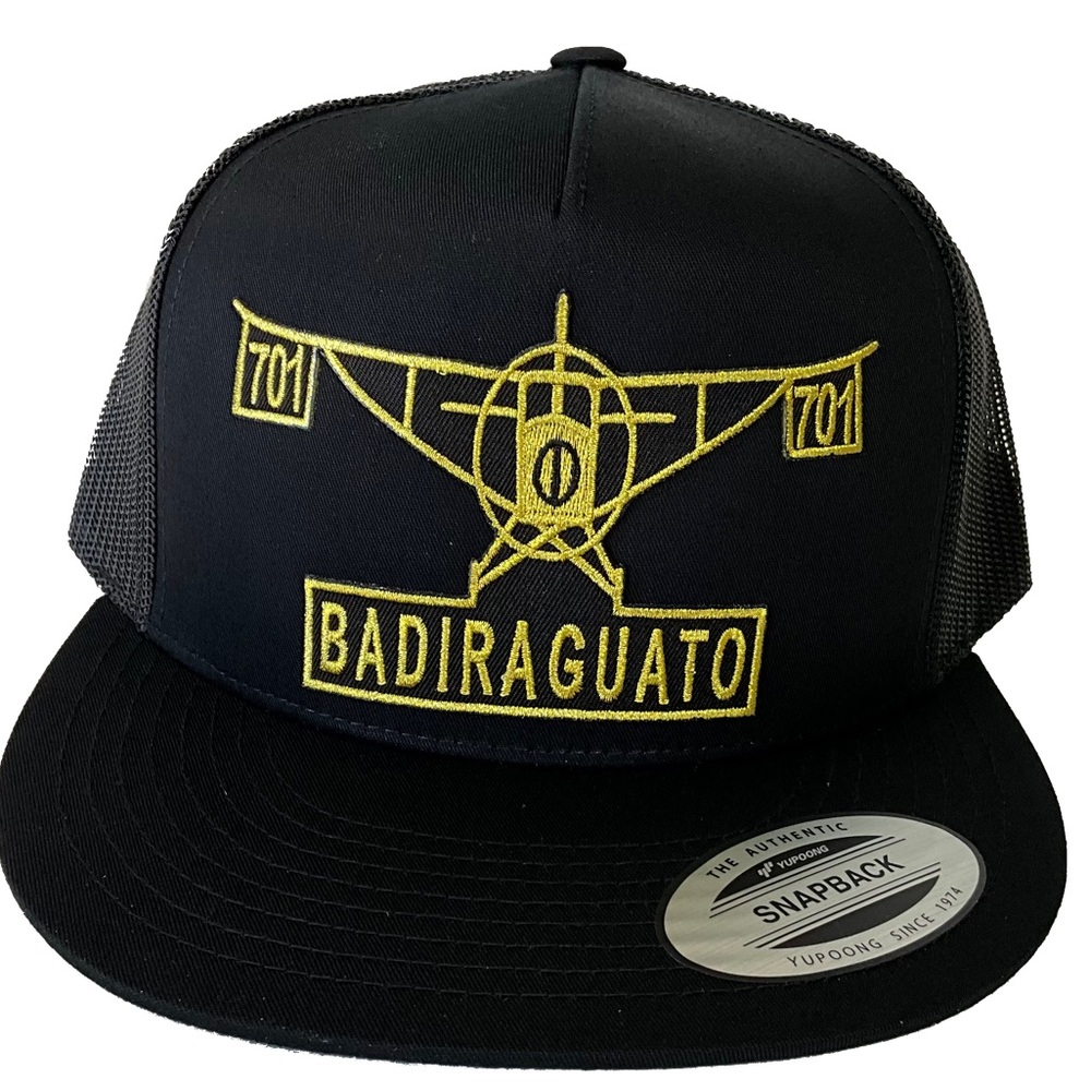 Badiraguato Sinaloa el Avión del Chapo Guzmán Narcos JGL México hat black mesh